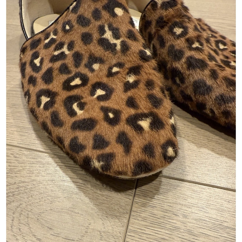 jimmy choo haircalf‎ leopard shoes flats Size 9 39 - Picture 2 of 8